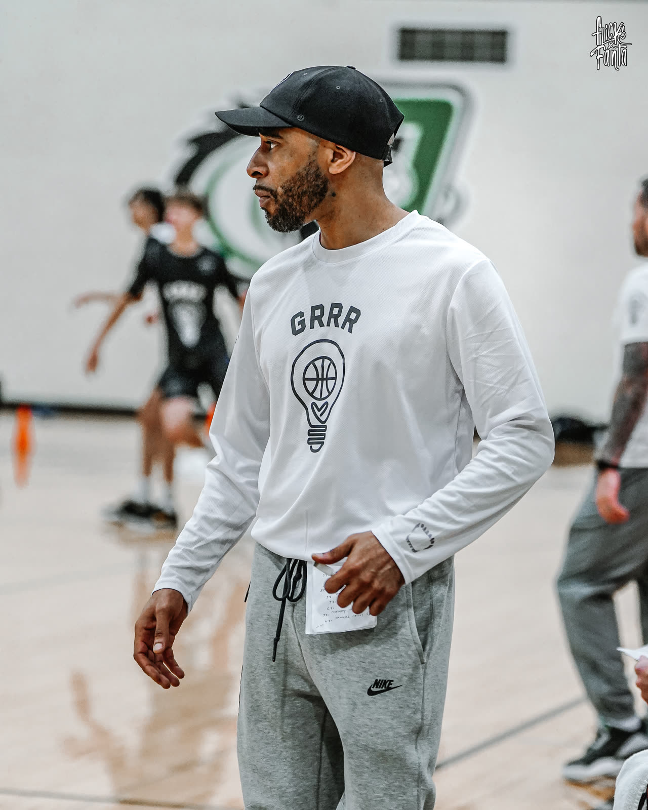 Dream Chaser Elite coach on the sideline during a training session